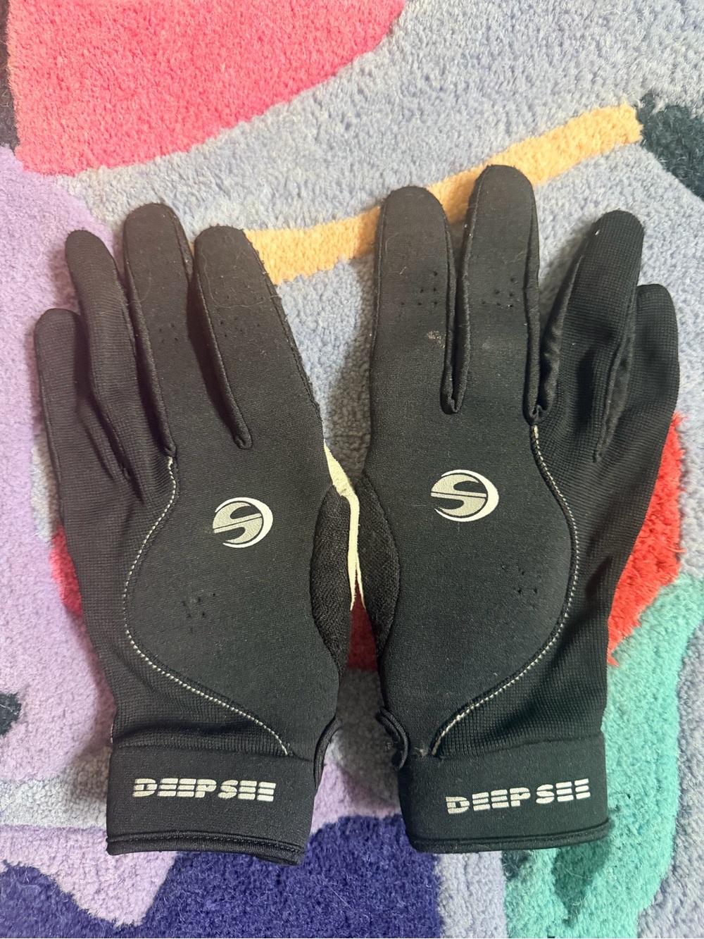 Men's Black Scuba Diving Gloves